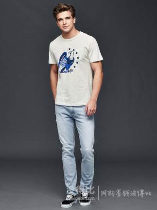 Gap男装  美式图形印花短袖T恤