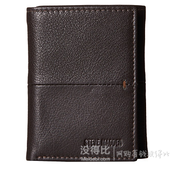 凑单！Steve Madden Trifold 男士真皮三折钱包