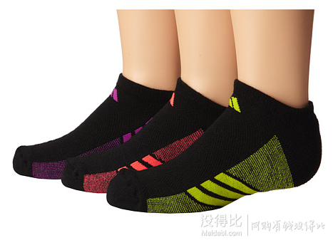 凑单！adidas  Kids  儿童短袜  三双装