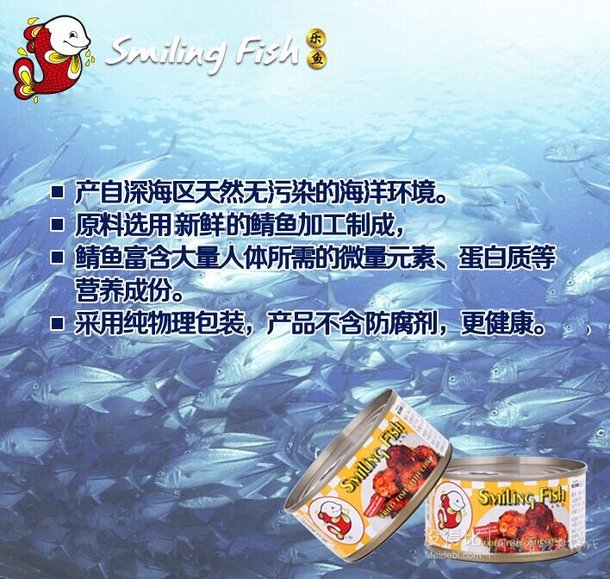 泰国进口！ Smiling Fish乐鱼  辣酱鲭鱼罐头 155g 折4.9元(6.6元3件75折)