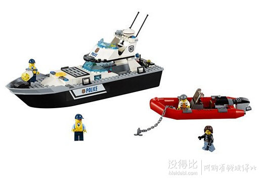 2016新款，LEGO 乐高 60129 城市组 警察巡逻艇