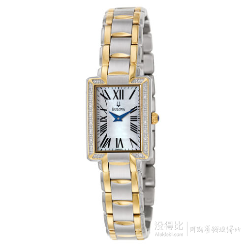 Bulova 宝路华 女士镶钻时尚腕表 98R157