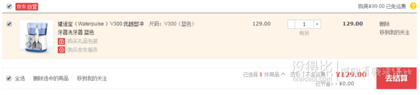 Waterpulse 健适宝 V300 优越型冲牙器  129元包邮