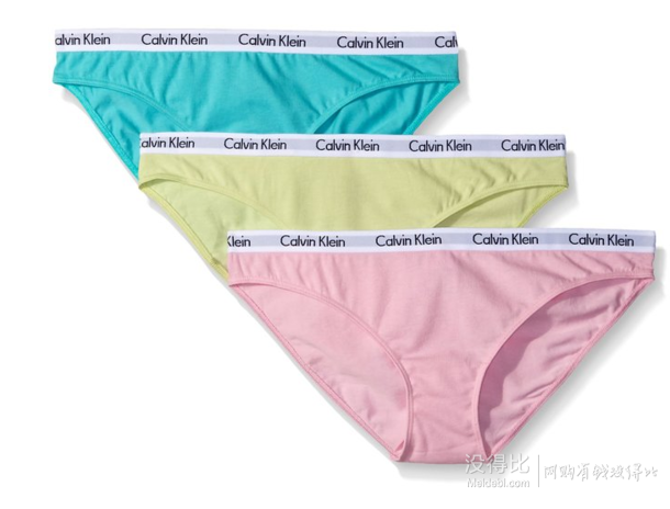 Calvin Klein CK 女士logo三角内裤 三条装