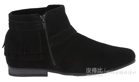 Minnetonka 迷你唐卡 Rancho Boot 女士真皮流苏短靴 