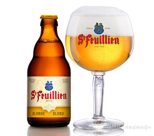 St-Feuillien Blonde 圣佛洋金啤酒 330ml*6瓶*2件  149元包邮（159，双重优惠）