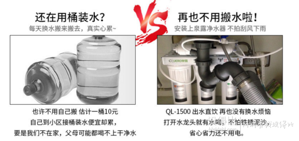 Quero 泉露  QL-1500 超滤直饮家用净水器  