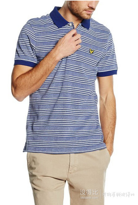 英国皇室御用品牌lylescott苏格兰金鹰男士弹力棉短袖polo衫