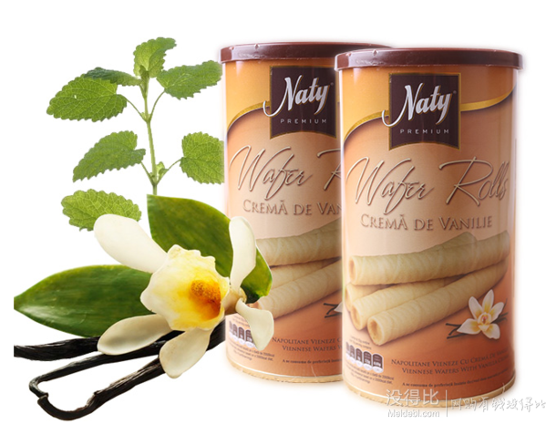 Naty 娜蒂丽 香草味注心威化饼干150g 折6.36元/件（16.36，满减+用券）