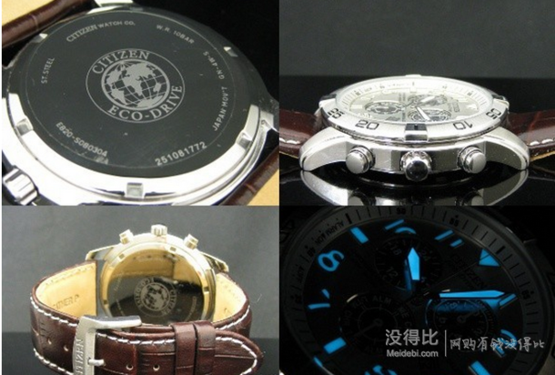 CITIZEN 西铁城 三眼计时光动能男表 BL5470-06A