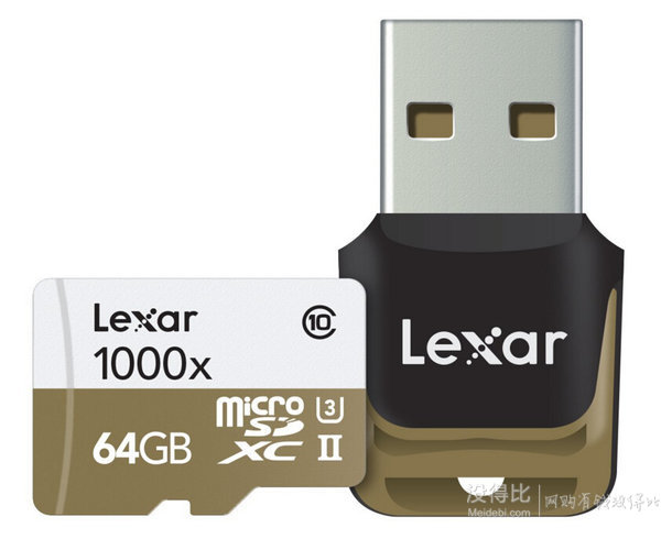 Lexar 雷克沙 Professional 1000x 64GB TF存储卡  含税直邮273元！