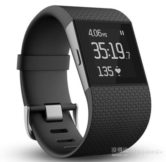 Fitbit Surge GPS心率监测智能手环 黑色L码   