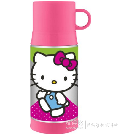 直邮到手约115.66元！Thermos 膳魔师 Funtainer 保温瓶Hello Kitty图案 350ml 