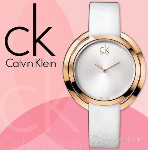 Calvin Klein Aggregate清新大盘时装女表K3U236L6