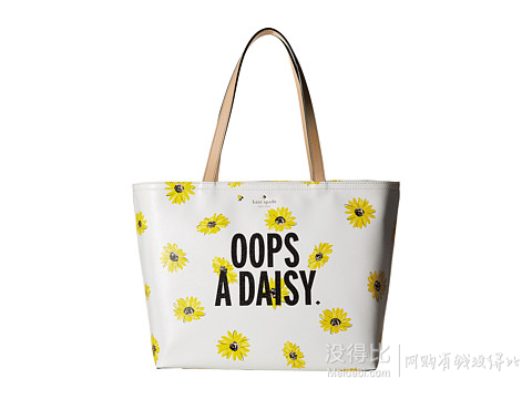 Kate Spade New York 女士清新小菊花托特包 Down The Rabbit Hole Oops-A-Daisy Francis