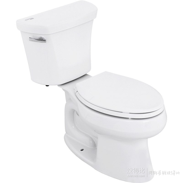 KOHLER 科勒 K-5343T-0 纽华氏五级旋风分体座便器    999元包邮（1099-100）