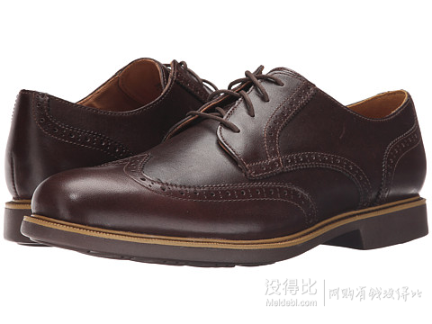 COLE HAAN可汗 Great Jones Wingtip 男士休闲皮鞋