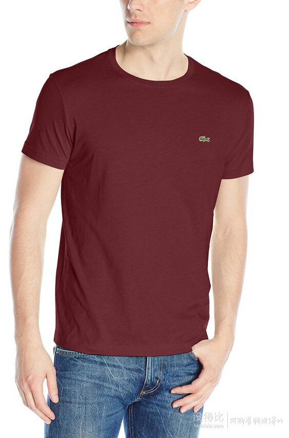 lacoste 法国鳄鱼 jersey th5275 皮马棉 男士圆领t恤