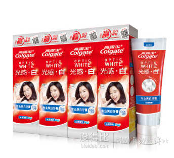 限地区：Colgate 高露洁 光感白牙膏 沁亮薄荷 113g*4支  折16.8元（34元，满199-100+129-20元券）