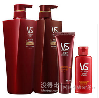 单买好价！VS 沙宣 修护水养 洗发露套装 （洗发露 500ml+润发乳 500ml）送修护水养洗发50ml+修护水养护发50ml    59元包邮