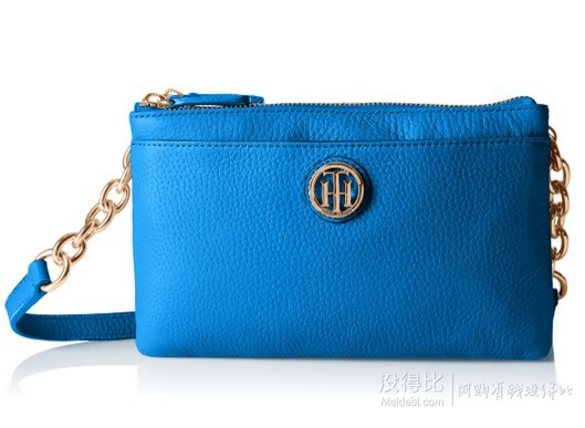 直邮到手348元！Tommy Hilfiger 汤米希尔费格 女士真皮单肩斜挎包  ￥286.14 + ￥62.06