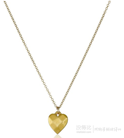 直邮到手184.33元！Dogeared You Are Loved Faceted Heart Gold Dipped Chain 女士项链   ￥144.87 + ￥39.46