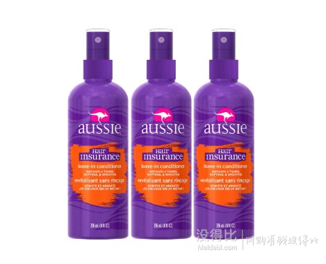 Aussie 袋鼠 Hair Insurance 免洗烫染修复喷雾 236ml*3瓶装