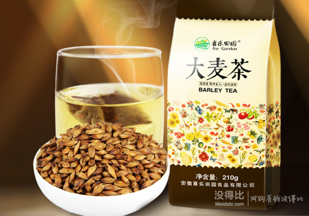 喜乐田园 原味浓香大麦茶 210g