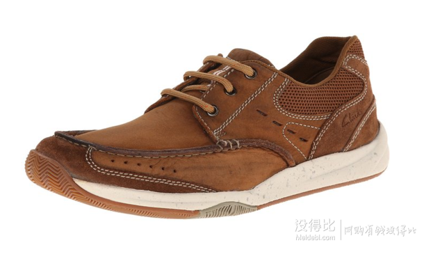 Clarks 其乐 Allston Edge男款真皮系带船鞋