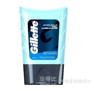 Gillette 敏感性须后啫喱，2.5盎司，6个装