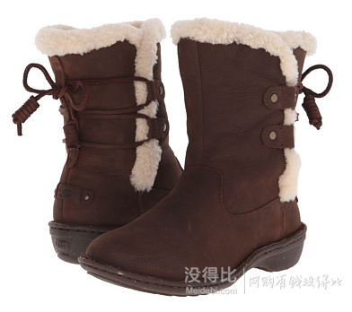 5码！UGG Akadia女士小羊皮高帮绑带雪地靴