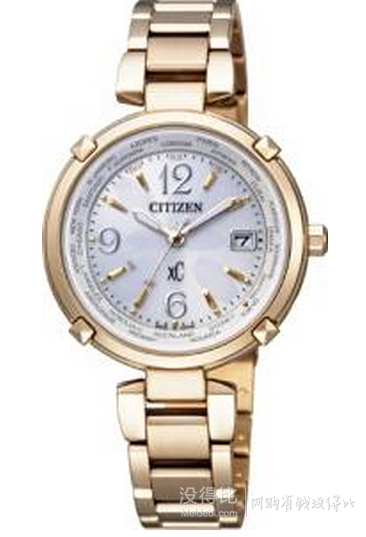  CITIZEN 西铁城Happy Flight Titania光动能电波女士手表EC1042-51A 