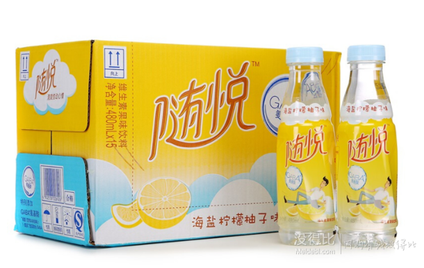 Mizone 脉动 随悦 海盐柠檬柚子味 维生素饮料480ml*15瓶 折27.75元（55.5，买1赠1）