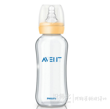 AVENT新安怡 标准口径流线型 玻璃奶瓶240ml 折35.7元（69元，199-100）