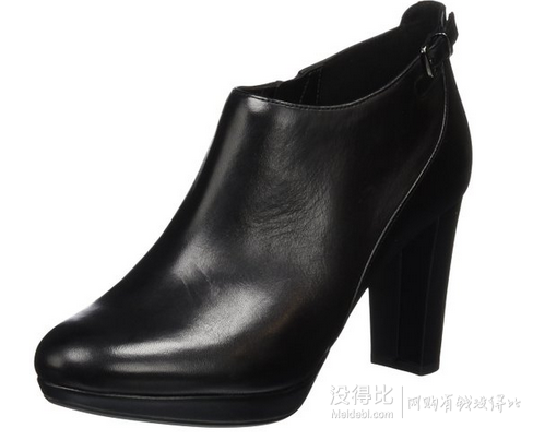 16新款！Clarks 其乐 女士真皮粗跟裸靴