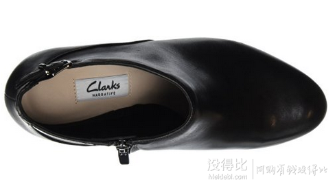 16新款！Clarks 其乐 女士真皮粗跟裸靴