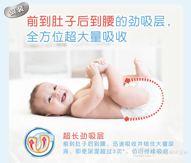 Huggies 好奇 银装婴儿纸尿裤 加大号XL34片 48元