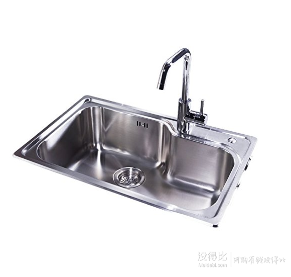 新低价： KOHLER 科勒 K-77160T-2S-NA+K-97274T-4-CP 单槽台上厨盆套餐    844.05元包邮（双重优惠）