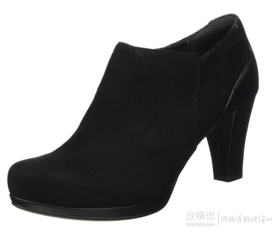 英亚直邮：Clarks 其乐 女士真皮粗跟裸靴 直邮到手￥345