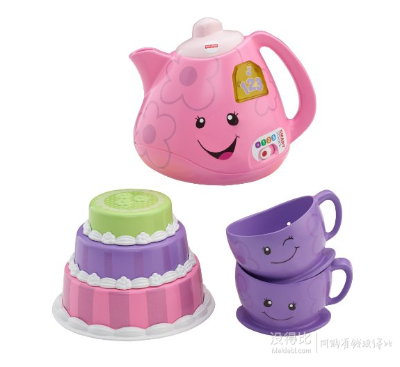 Prime会员专享！Fisher-Price 费雪 Tea Set 音乐茶壶组玩具