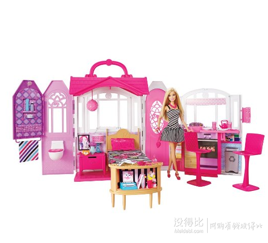 Barbie 芭比 CFB65 芭比闪亮度假屋  136元（199元，200-60叠加用券）