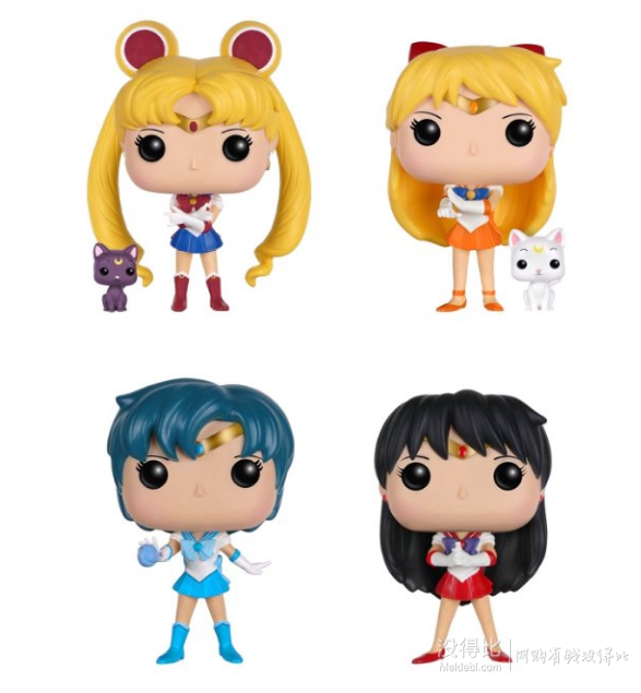 prime会员： Funko POP Sailor Moon美少女战士 四战士 + 水手木星  直邮到手约275元