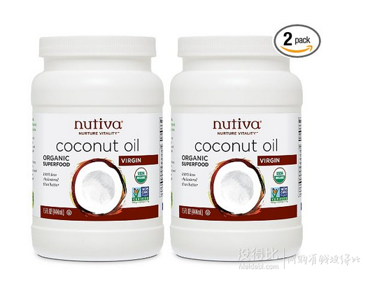 Nutiva 有机特级初榨椰子油 425g*2瓶