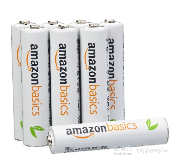 AmazonBasics 亚马逊倍思 七号AAA 镍氢充电电池 8节装    