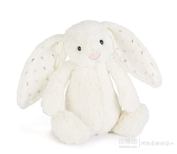 Jellycat 邦尼兔 经典害羞系列 中号 31cm（米白色、星星耳朵款） 折125元（1792件7折）