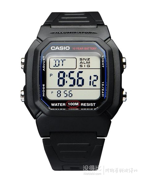 Casio 卡西欧 W800H-1AV 电子表 