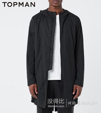 TOPMAN 男士中长款街头风派克风衣夹克