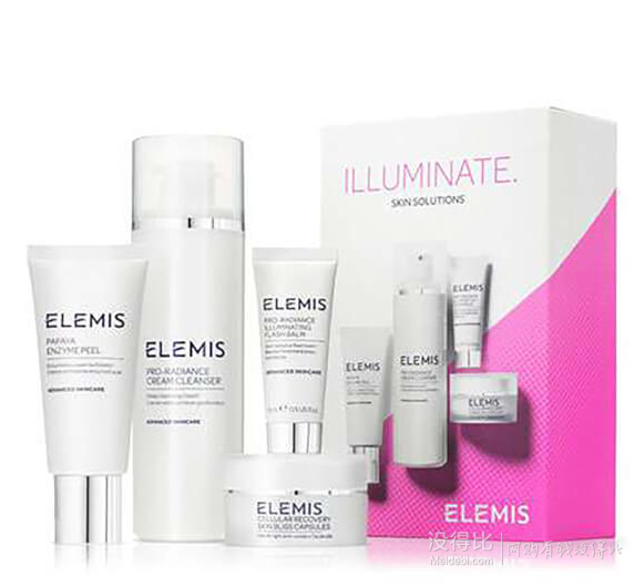 Elemis 艾丽美 焕肤亮肤四件套装 凑单到手约￥305，