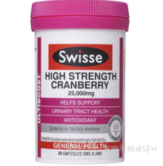 Swisse强效蔓越莓精华胶囊（女性健康）30粒 12.59澳（13.99，需用码）