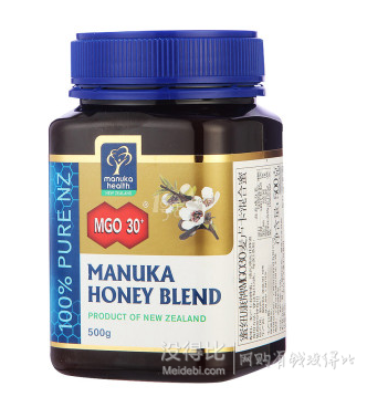 限地区！ Manuka Health 蜜纽康 MGO30 麦卢卡混合蜜 500g+凑单品   折64.6元/瓶（393.8-200）